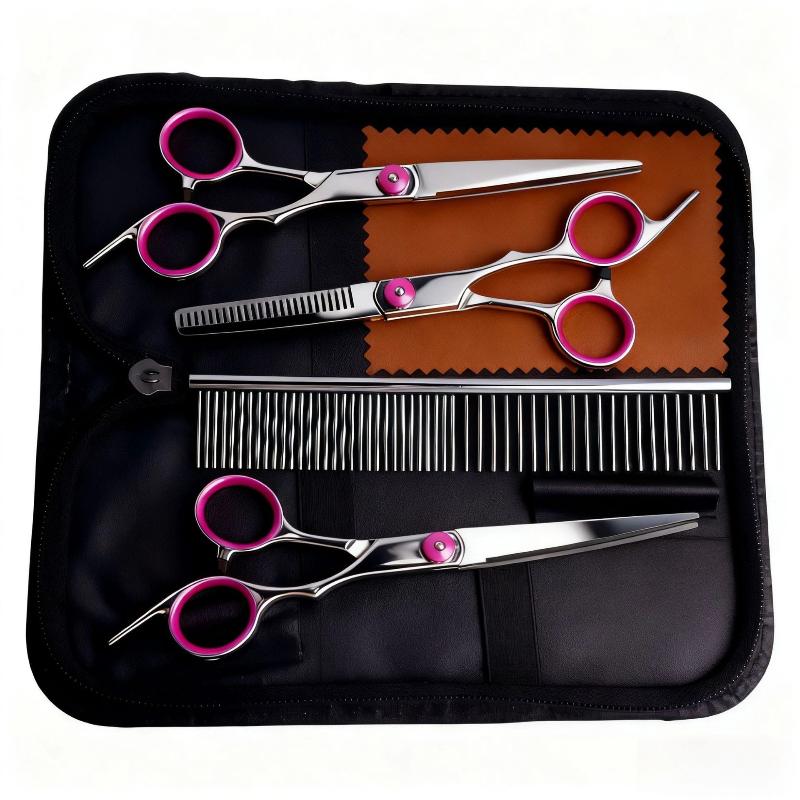 Professional Hairdressing Scissors Stainless Steel Cutting Thinning Barber Shear For Home Salon Use Pet Grooming Trimming
