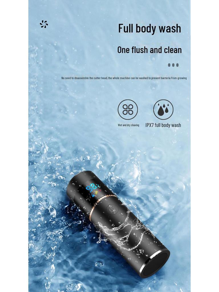 Портативная водонепроницаемая электробритва и внешний аккумулятор с цифровым дисплеем