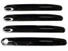 BRIGHTZ Stainless Steel Door Handle Set for Toyota Crown Hybrid Covers, Black, 4-Piece (DHC-NOBU-464) (20, 21, 224), AZSH20, AZSH21, GWS224, AZSH,