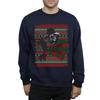 A Nightmare On Elm Street Mens Christmas Fair Isle Sweatshirt