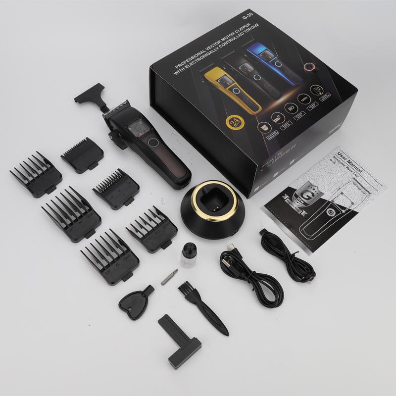 High Speed Hair Clipper Maglev Motor DLC Coated Blade Hair Cutting Supplies Cordless LCD Electric Clippers