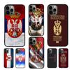 Чехол для мобильного телефона с флагом Сербии Для iPhone 17 Air 16 15 14 13 Pro Max 12 11 Pro Max Max Plus Coque