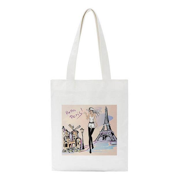 Four Cute Cat Print Crossbody Bags Large Capacity Harajuku Shoulder Canvas Bag Casual Fun Handbag Ulzzang New Women Bag Purse