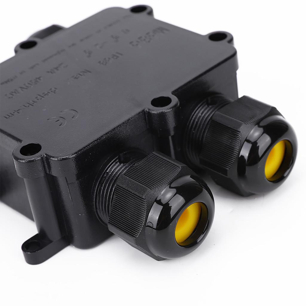 Распределительная коробка Пластиковая распределительная коробка Пластиковая Водонепроницаемая распределительная коробка M686 Уличный Кабель 4-ходовая H-типа Электрическая распределительная коробка IP68