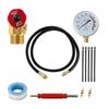 12Pcs Air Tank Valves Kit with Gauge Air Tank Repair Kit Come with Pressure Gauge Air Hose Air Tank Manifolds Cable Tie