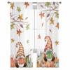 Thanksgiving Autumn Pumpkins Gnomes Tulle Curtains For Living Room Sheer Curtain For Bedroom Window Blinds Voile Curtains