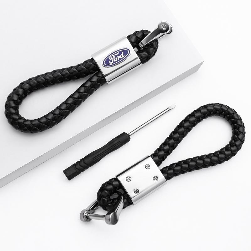 WTBV9 For Ford Focus Mustang Kuga Mondeo Fiesta Ranger Explorer 3D Metal Car Styling Keychain Key Chain Key Rings Pendant Accessories