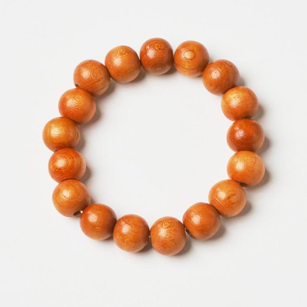 Peach Wood Buddhist Bead Bracelet: Men's and Women's Amulet with Cinnabar Rosary Beads
