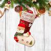 Кукла с большой головой Рождественские носки Мультяшное украшение Рождественские носки Конфетный подарочный пакет Подарочный пакет Подвеска