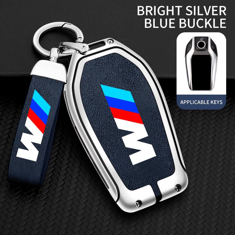 Leather LED Display Car Key Case Cover For Bmw 1 3 5 7 Series X1 X3 X5 X6 X7 F30 G20 F34 G01 F15 G05 I3 M4 Series Auto Accessory
