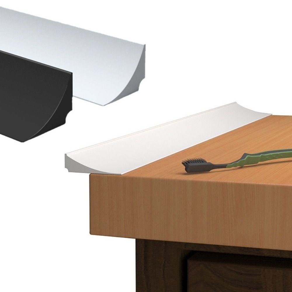 Black/White Silicone Water Barrier Bendable Shower Barrier Floor Retaining Barrier Countertop Gap