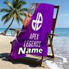 Custom Name Personalized Apex Legends Print Beach Towel, for Trip Camping Beach Party Home Decor, Birthday Gift for Family & Friends