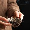 1 шт., держатель для курильницы из сплава, буддизм, линия лотоса, благовонная пластина из сандалового дерева, основание катушки, храмы, студии йоги, украшение дома