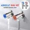 Треугольный клапан из нержавеющей стали для туалета, запорный клапан для водонагревателя, клапаны для ванных комнат, кухонь, балконов, туалетных принадлежностей
