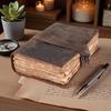 Ручная работа Кожаный Junk Journal – Винтажный блокнот с бумагой с рваным краем
