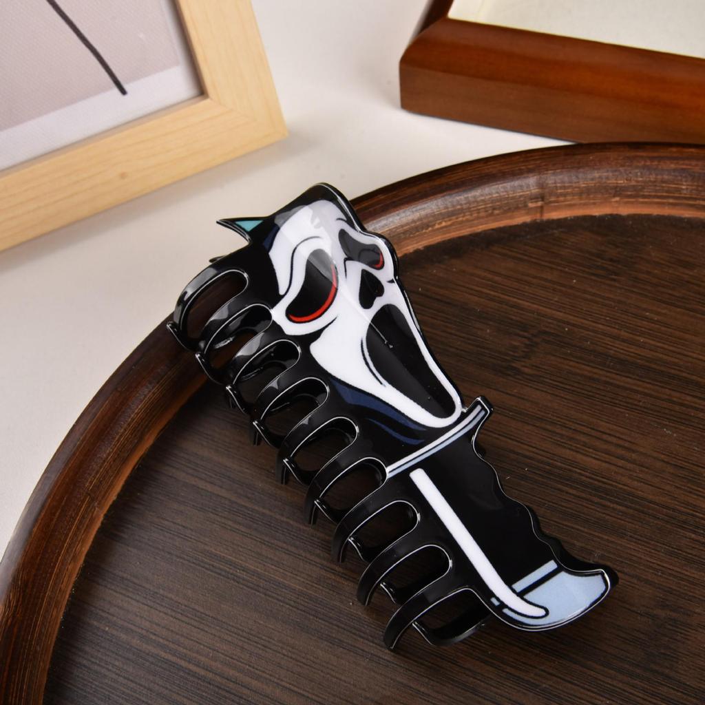 Заколка-краб для волос Meiya 2025 с клоунским лицом - Заколка-акула для прически, головной убор