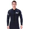 MORGEN SKY Men's 3mm Long Sleeve Wetsuit with Front Zipper, Fleece Lining, and Warmth for River Climbing and Fishing (Size L) 1109C (Fleece Lining, L)