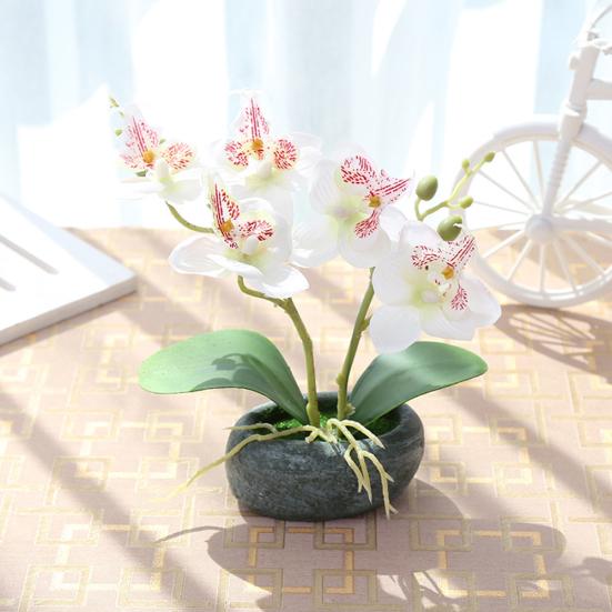 Artificial Butterfly Orchid Bonsai Fake Flower Simulation Home Office Decor