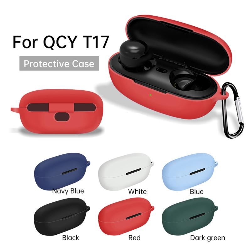 Пылезащитные Защитные Чехлы Мягкие для Корпуса для Наушников QCY T17 для Корпуса Противоударный Чехол Точный Вырез Запасная Часть