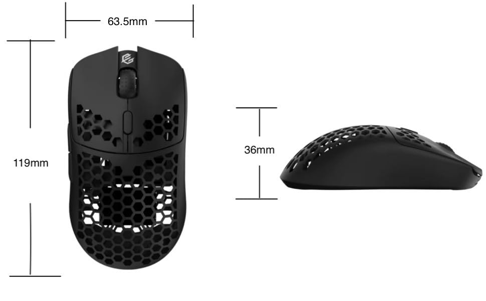 GWolves HTX ACE игровая мышь беспроводная 36g ультралегкая беспроводная черная