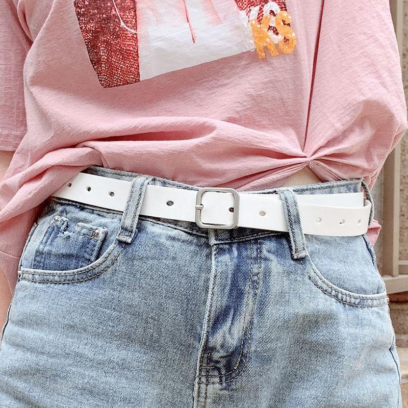 Женские ремни для платьев, джинсов, повседневные модные ремни класса люкс для женщин, высококачественный женский ремень, однотонный AL095