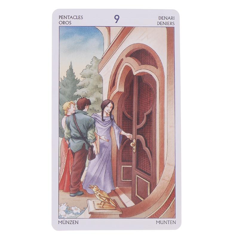 Tarot Of The 78 Doors Oracle Card Tarot Cards English Version Blue Edge Family Party Board Game