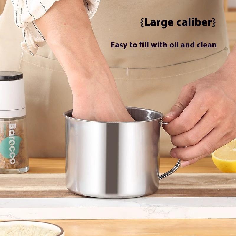 Контейнер-кувшин из нержавеющей стали для процеживания масла с фильтром и подставкой, емкость для хранения кулинарного масла, кухонные бытовые инструменты
