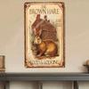Жестяная табличка "TiMistress Rabbit" 8x12 дюймов, Винтажное настенное искусство, Смешной ретро металлический плакат, Коричневый, для кухни, бара, кафе, дома, для спальни