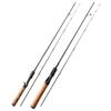 Ultra-Light Fishing Rod Carbon Fiber Spinning/Casting Lure Pole Bait Wt 1.5-9G Line Wt 3-6Lb Wood Handle Fast  Fishing Rods