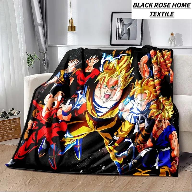 Fashion Art Print Comics D-Dragons B-Balls Blanket Bedroom Sofa Bed Sheet Outdoor Car Travel Hotel Portable Plush Cover Blanket
