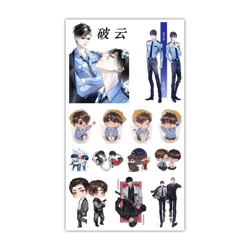 Водонепроницаемые мини-тату наклейки с аниме-рисунками для креативной персонализации