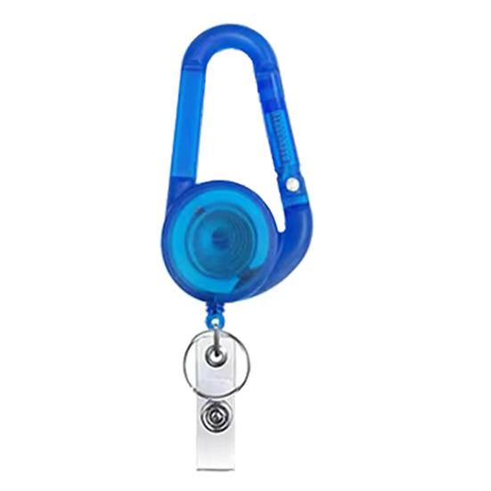 Badge Holder with Carabiner Clip Lightweight Portable Widely Used Heavy-Duty Retractable Badge Clip Key Holder