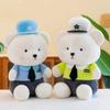 Traffic Police Police Bear Plush Doll Locomotive Milo Doll Boyfriend and Girlfriend Toy Birthday Gift Traffic Police Theme