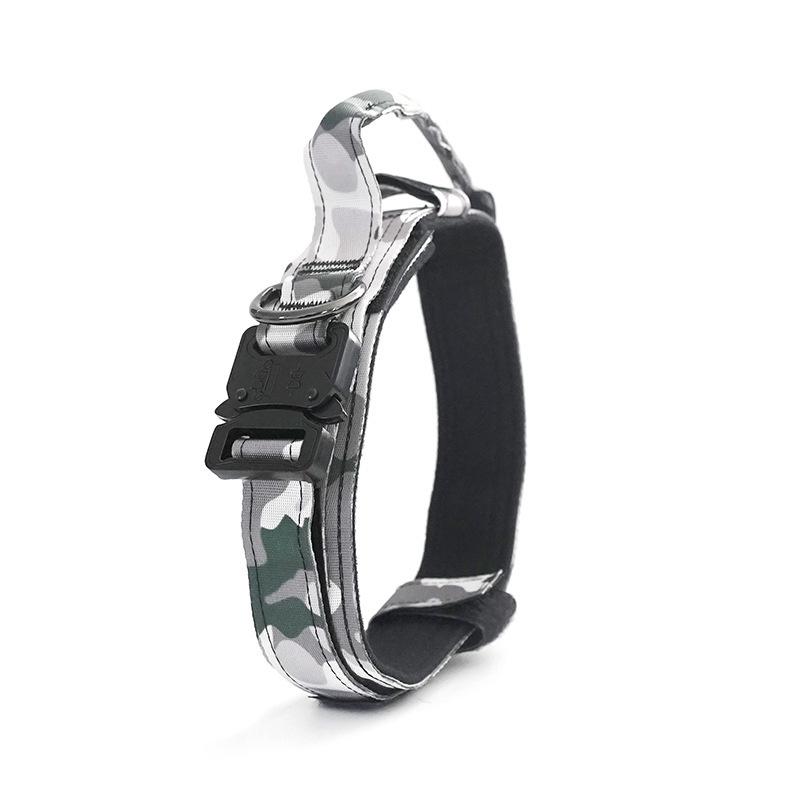 Большой тренировочный ошейник для собак, ошейник для питомца, военный ошейник для собак, средний и большой, для дрессировки на улице, поводок для собак, тактический ошейник