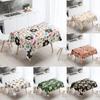Plant Floral Rectangular Tablecloth Waterproof and Oil Resistant Wedding Party Decoration Restaurant Table Kitchen
