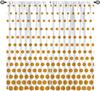 Mid Century Curtain, Yellow Vintage Abstract Boho Window Treatment Modern Geometric Circles Circular Classic Retro 50S Farmhouse
