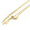 [C7395] - Gold Plated Chain 'Figaro' 50 Cm 1. 4 Mm