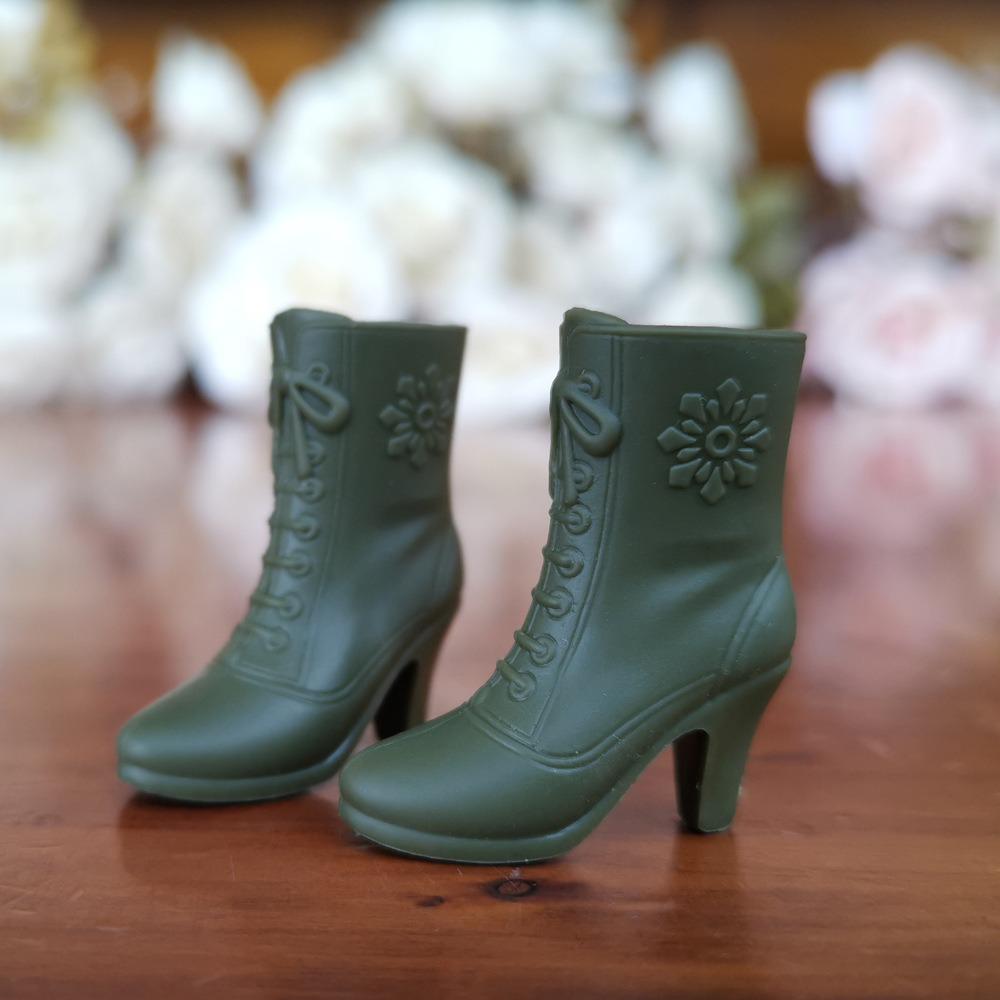 Модные женские кукольные сапоги на высоком каблуке для кукол 1/6 BJD 30 см, подходят для кукол с длиной стопы 2 см