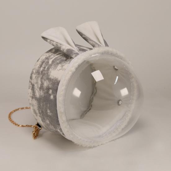 Мягкий рюкзак с металлической цепочкой и несколькими карманами для маленьких домашних животных, дорожный рюкзак для морских свинок, товары для домашних животных