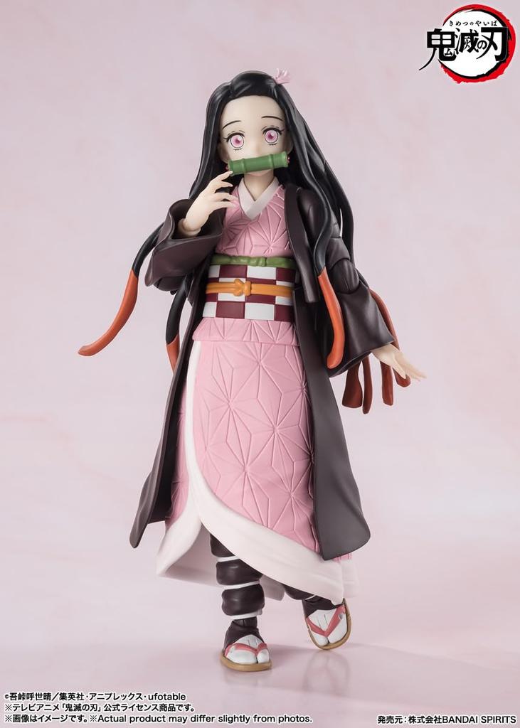 Demon Kimetsu no Yaiba Nezuko Kamado 130 мм окрашенная подвижная фигурка SHFiguarts Slayer ПВХ и АБС