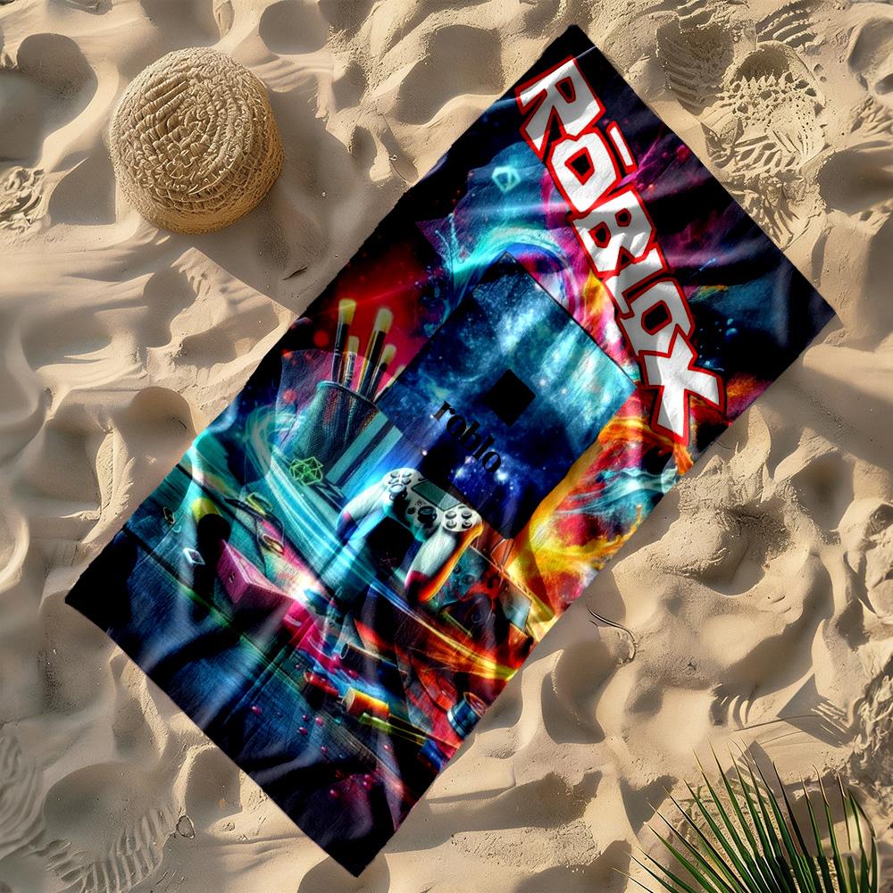 Roblox Beach Towel Soft Durable Quick-Dry Comfortable Lightweight
