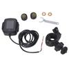 Motorcycle Wireless Tire Pressure Monitoring System, for Motorcycle with 2 External Sensors QC3.0 Temperature Alarm