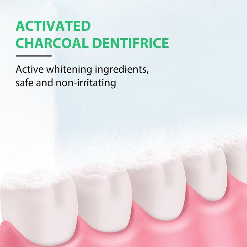 105 г бамбуковый уголь, черная зубная паста, глубокая очистка, вкус мяты, отбеливание зубов, неприятный запах изо рта, уход за пятнами, красота, здоровье, Maquiagem
