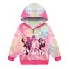 Худи для девочек 3D Мультяшная куртка Толстовка Музыкальная на молнии с капюшоном с длинным рукавом Топы