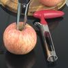 Stainless Steel Apple and Pear Corer with Ergonomic Black Handle - Easy-to-Use Kitchen Tool for Removing Fruit and Vegetable Cores