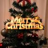 Светодиодная стоящая надпись Merry Christmas 3D, праздничное настольное украшение, праздничный партийный орнамент, зимний домашний декор для помещений
