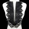 Black DIY PU Embroidery Lace Neckline Collar Lace Fabric Applique Craft Clothing Decorate Accessories Supplies