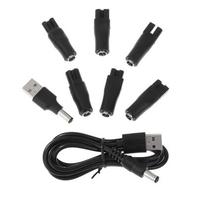 8 шт./компл. шнур питания 5 В, сменное зарядное устройство, USB-адаптер для электрической машинки для стрижки волос