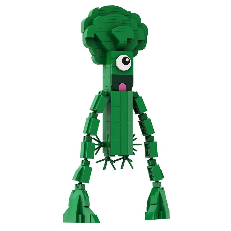 Gobricks Garten Of Banban Bricks Game Green Headed Monster Flamingo MOC Model Building Blocks Children's Educationa Gifts
