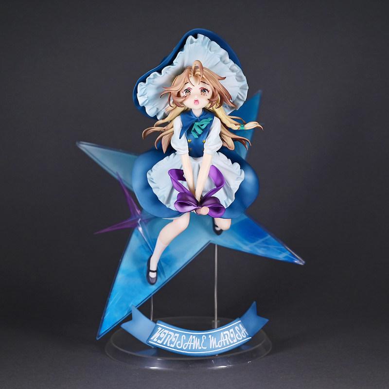 28 см Проект Touhou Мариса Кирисамэ Аниме Фигурка Милая Волшебная Горничная Звездное Небо Основание Сидячая Поза Модель Настольное Украшение Игрушка Подарки